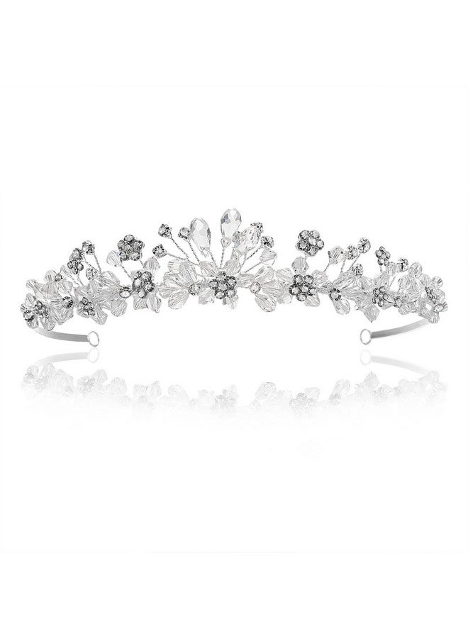 SAMKY Bride'S Wedding Tiara Headpiece Bridal Crown Rhinestone Crystal Hair Accessories For Woman - Image 1