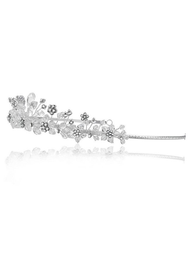 SAMKY Bride'S Wedding Tiara Headpiece Bridal Crown Rhinestone Crystal Hair Accessories For Woman - Image 2