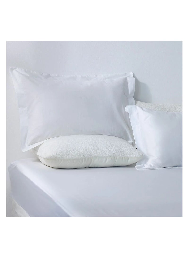 DANUBE HOME Serene 2 - Pieces Cotton Pillow Case Set - Grey - 50x75 cm | 100% Cotton - 300 Thread Count Pillow | Extra Soft Comfortable Sleeping Pillows For Bedroom - Image 1