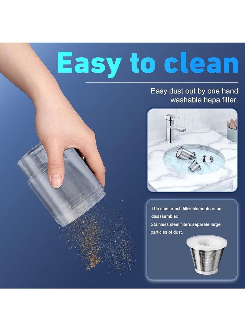 Captaintech Car Vacuum Cleaner High Power, 4000Pa Cordless Vacuum Portable Rechargeable, Ultra-Lightweight with USB-C Charging, 2 Speeds, for Car, Home, Pet - Image 2