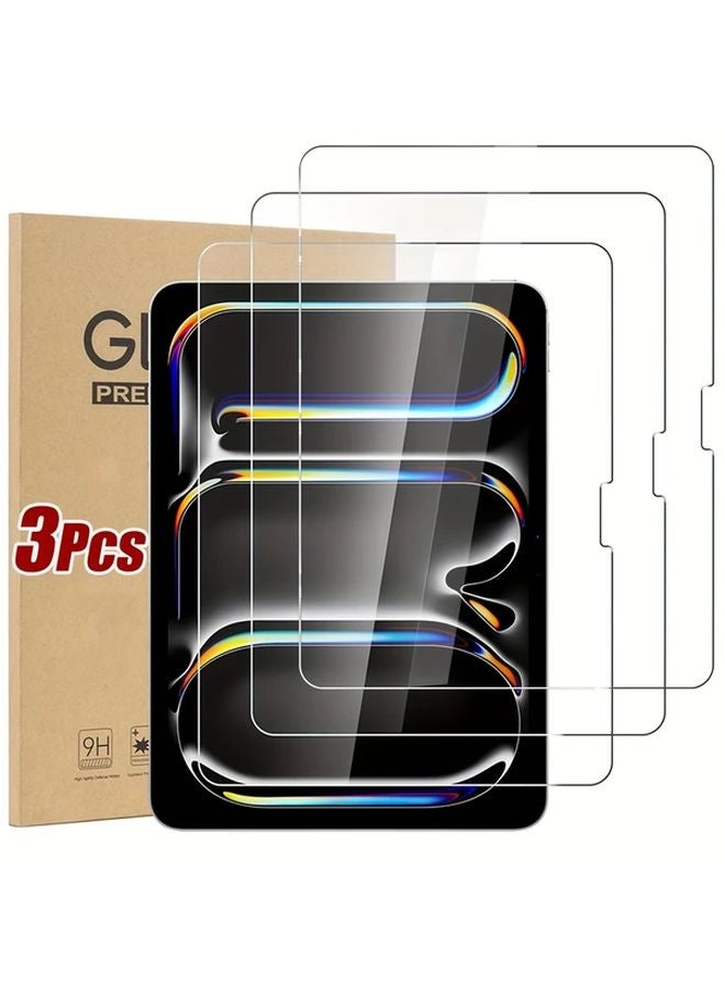 3Pcs Tempered Glass Screen Protector For iPad Pro 13 2024 Protective Film - Image 1