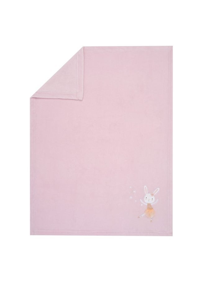 Bedtime Originals - Bedtime Originals Tiny Dancer Baby Blanket - Pink, Animals, Celestial, Rabbit - Image 1