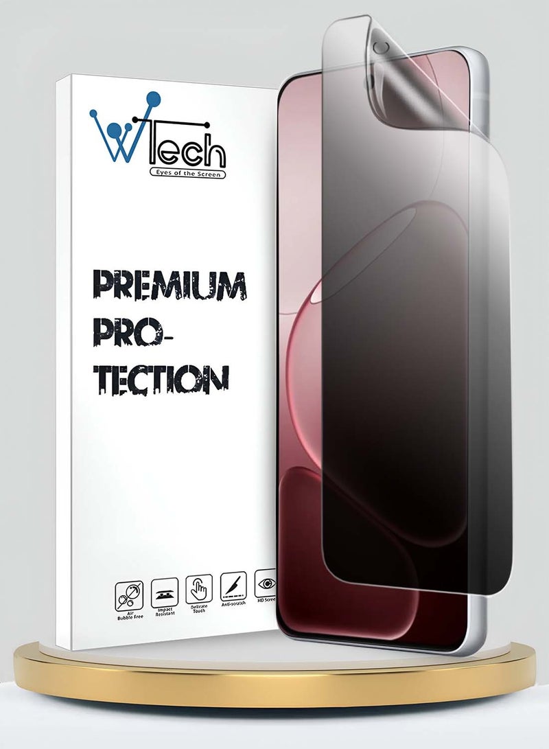 دبليو تيك واقي شاشة أوبو A6 برو 5G 2025 فائق الجودة من الهيدروجيل ضد التجسس / حماية الخصوصية رفيع ومرن (MSHFMP) - شفاف - Image 1