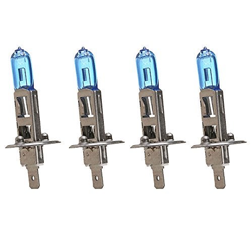 ESUPPORT H1 55W 6000K Xenon Gas Halogen Headlight White Light Lamp Bulbs Pack of 4 - Image 1