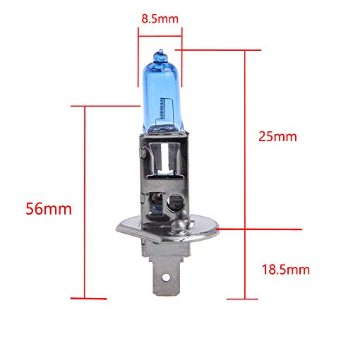 ESUPPORT H1 55W 6000K Xenon Gas Halogen Headlight White Light Lamp Bulbs Pack of 4 - Image 5