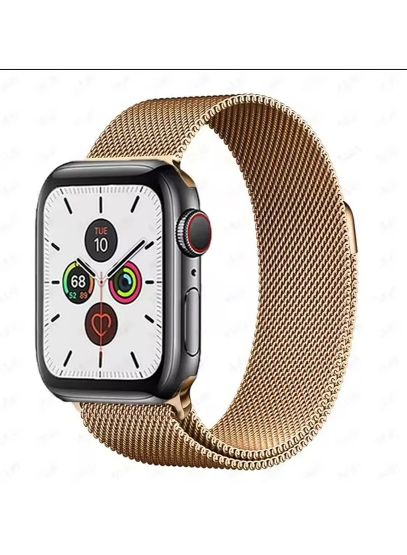 Compatible with Apple Watch Band 42mm for Women and Men, Magnetic Metal Stainless Steel Strap Wristband Compatible for iWatch Ultra series - Image 1
