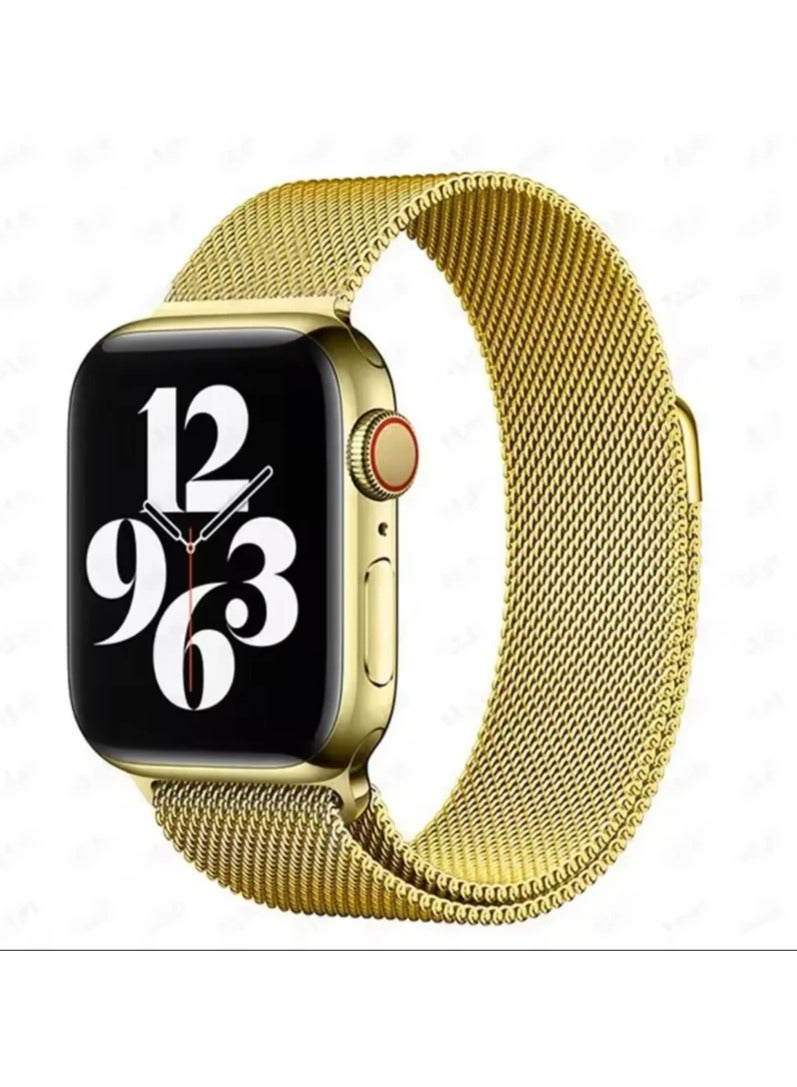 Compatible with Apple Watch Band 42mm for Women and Men, Magnetic Metal Stainless Steel Strap Wristband Compatible for iWatch Ultra series - Image 3