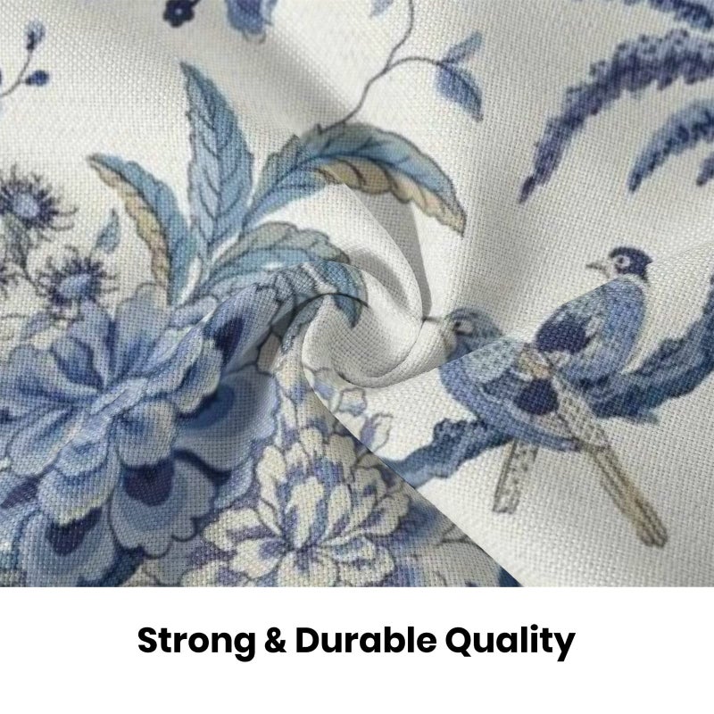 Giopamgo Chinoiserie Spring Pillow Covers 24X24 Set Of 2  Vintage Bule Birds Flowers Farmhouse Decorations Throw Pillow Covers Blue And White Outdoor Decorative Linen Cushion Case For Couch Sofa Home - Image 5