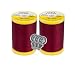 Bella's Crafts Coats Clark Cotton All Purpose Sewing Thread 100 Mercerized Cotton 225 Yards Each Spool S970 2 Pack Bundle with 3 Bellas Crafts Needle Threaders Barberry Red - Image 2