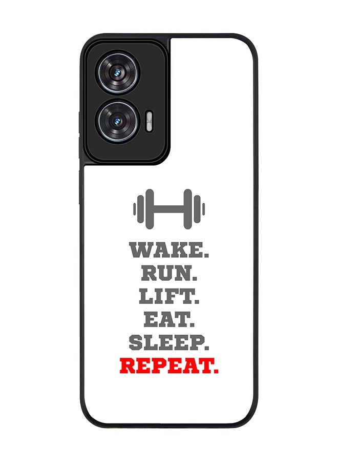 Stylizedd For Motorola Edge 50 Fusion 5G Case,Slim fit Camera Protection, Shockproof Thin Phone cover  - Routine (White) - Image 1