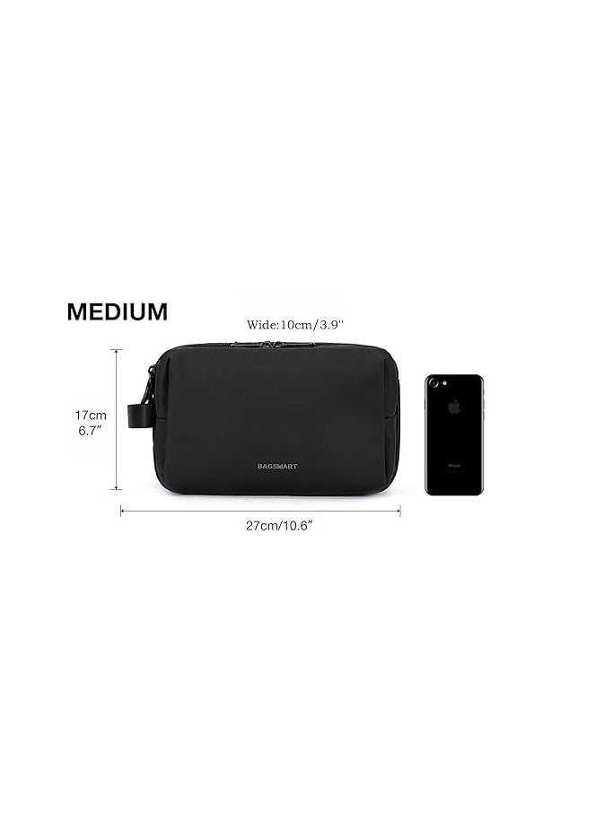 Toiletry Bag for Men, Travel Toiletry Organizer Dopp Kit Water-resistant Shaving Bag for Toiletries Accessories - Image 5