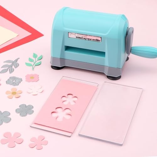 CYFUN DESIGN Mini Manual Die Cutting Machine, Portable Die Cut and Embossing Machine for Card Making Scrapbooking Paper Crafting Mini Die Cuts Machine Works with Dies and Folders That Are 3" Wide or Smaller - Image 4