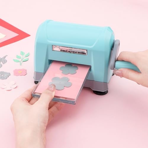 CYFUN DESIGN Mini Manual Die Cutting Machine, Portable Die Cut and Embossing Machine for Card Making Scrapbooking Paper Crafting Mini Die Cuts Machine Works with Dies and Folders That Are 3" Wide or Smaller - Image 3