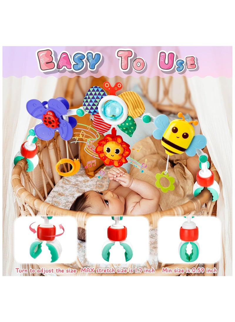 General - Baby Toys 3-6 Months Baby Stroller Arch Toy Infant Car Seat Toys Adjustable Montessori Toys Crib Bouncer Bassinet Activity Toys for Boy Girl - Image 1