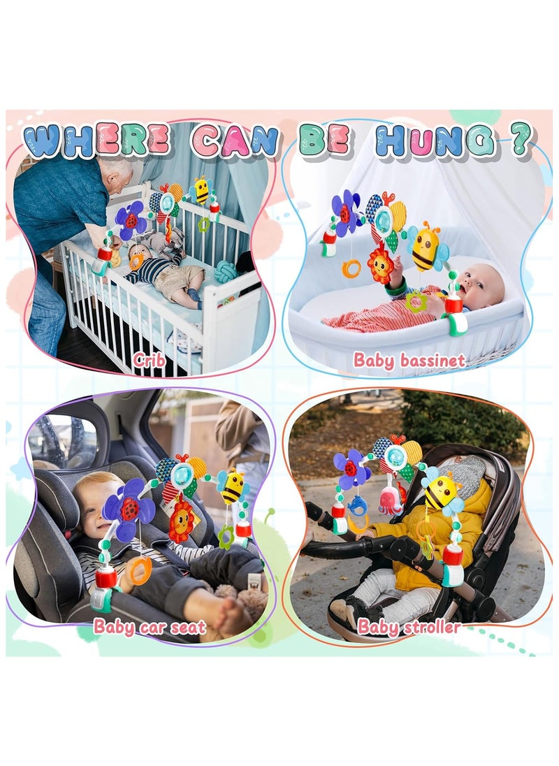 General - Baby Toys 3-6 Months Baby Stroller Arch Toy Infant Car Seat Toys Adjustable Montessori Toys Crib Bouncer Bassinet Activity Toys for Boy Girl - Image 1