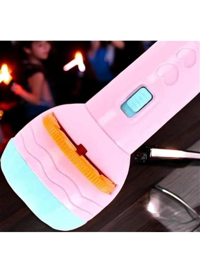 دوركو 2 جهاز كمبيوتر شخصي مصباح مشهد مع 88 أنماط مختلفة و 11 شرائح ضوء فلاش الإسقاط - ألعاب تعليمية للأطفال مع أبجدي ABCD ، 1234 العد والعديد من المواضيع الأخرى للمتعة الليلية (الوردي والخضراء) - Image 5