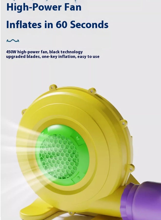 doctor dolphin Children's inflatable water trampoline with slide390×350×210cm - Image 4