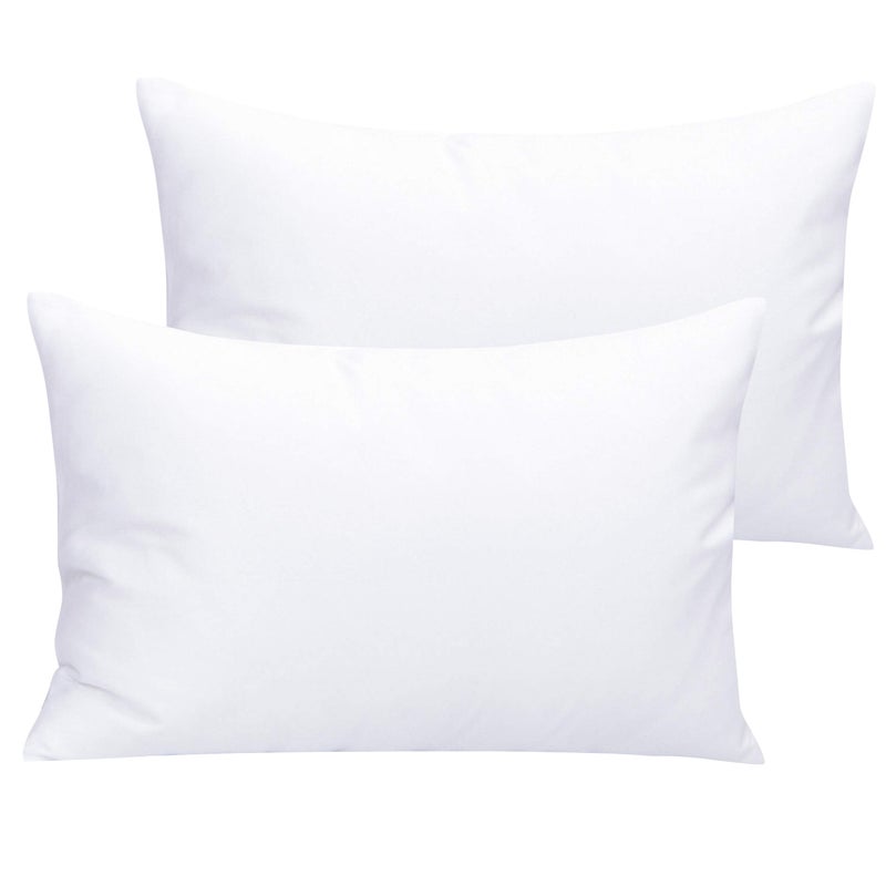 NTBAY Microfiber Toddler Pillowcases with Envelope Closure 2 Pack 100 Brushed Microfiber Super Soft Travel Kids Nursery Pillow Cases 14x20 Fits Pillows Sized 12x16 13x18 14x19 White