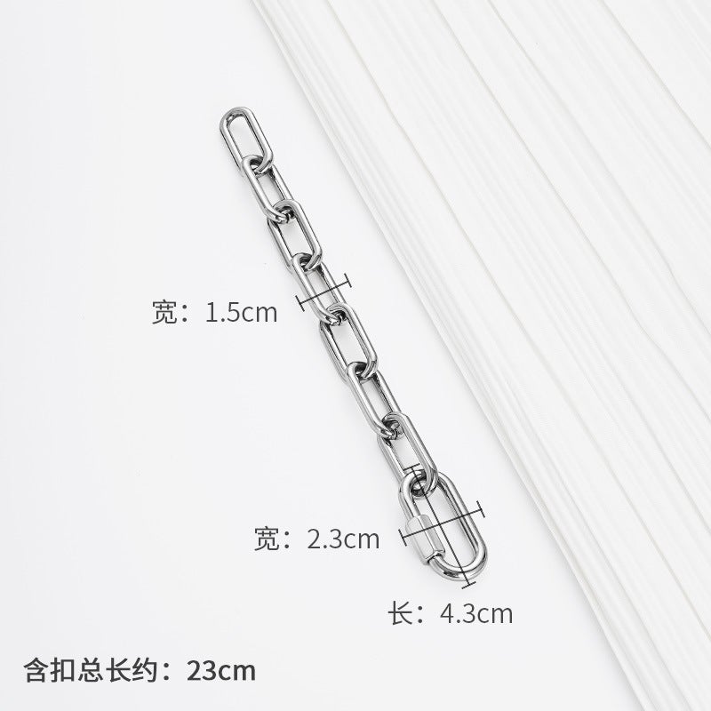 La Baosh Luxury LV Side Trunk PM Insert Organizer Brix thick chain extension chain length of about 23cm 