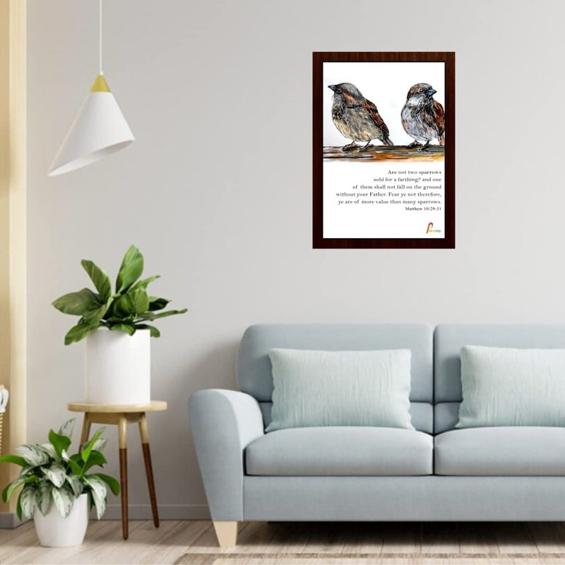 Printality Bible verse Wall Photo Frame Size 235 x 315 CM Hanging wall Photo frame Small Photo Frame verse photo frame Christians gifts thank giving scriptures verse photo frame FRMMIND011 - Image 3