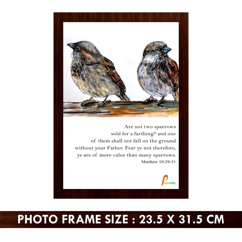 Printality Bible verse Wall Photo Frame Size 235 x 315 CM Hanging wall Photo frame Small Photo Frame verse photo frame Christians gifts thank giving scriptures verse photo frame FRMMIND011 - Image 2