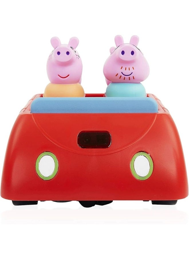WOW! STUFF - Peppa Pig's Clever Car Interactive Pre-School Toy With Lights And Sounds - Self Driving - Plays Peppa Music And Talks - Motorized Vehicle With Collision Avoidance Sensorsâ€“ Red - Image 1