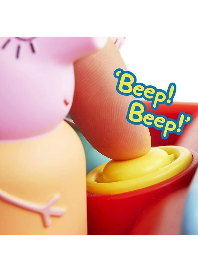 WOW! STUFF - Peppa Pig's Clever Car Interactive Pre-School Toy With Lights And Sounds - Self Driving - Plays Peppa Music And Talks - Motorized Vehicle With Collision Avoidance Sensorsâ€“ Red - Image 1