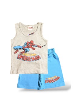 SPIDERMAN SPIDERMAN - ‬‪BOYS SLEEVELESS SHORT SET‬  - Image 1