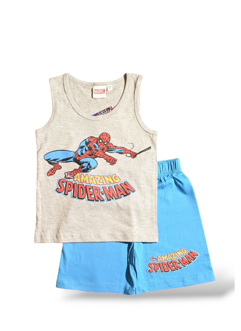 SPIDERMAN - SPIDERMAN - ‬‪BOYS SLEEVELESS SHORT SET‬ - Image 1