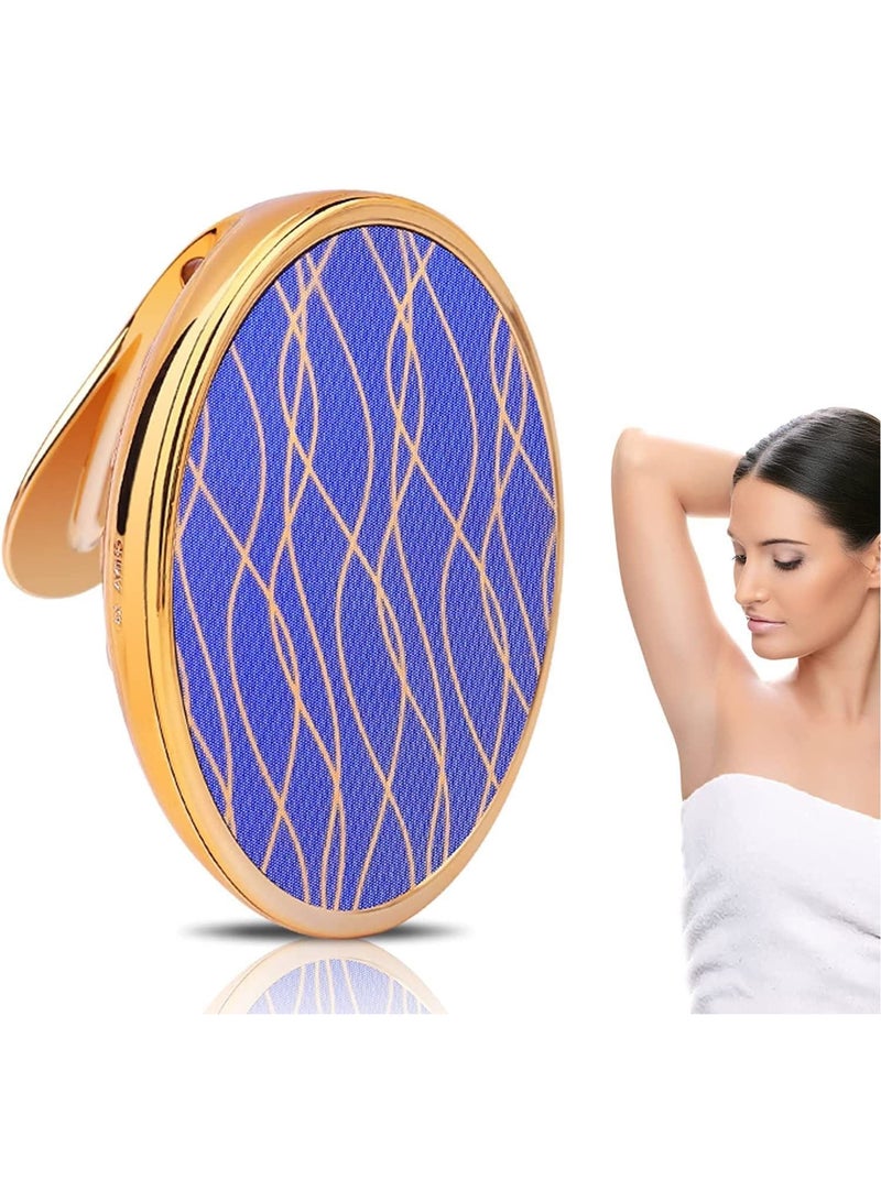 Crystal Hair Eraser, Remover, Portable Magic Removal Washable Epilator, Silky Smooth Skin Eraser Tool for Men and Women, Applicable Any Part of Body(Gold) - Image 1