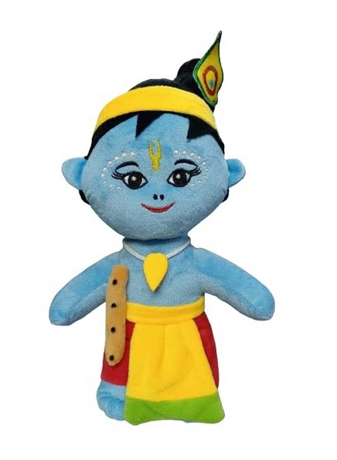 AVSHUB Standing Lord Krishna with Bansuri Soft Toys for Kids Kanha Ji Toys Stuffed for Baby Boy Girl Laddu Gopal, Bal Gopal Gift for Infants, Toddlers & Babies (Size 30 cm) - Image 1