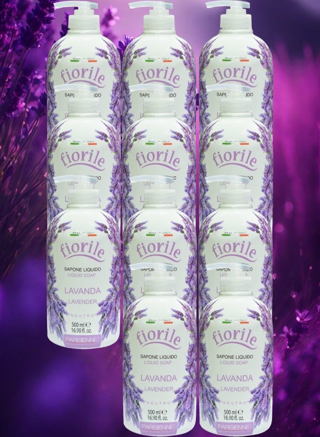 Parisienne 11 Pieces Lavender Liquid Soap 500ml - Image 1