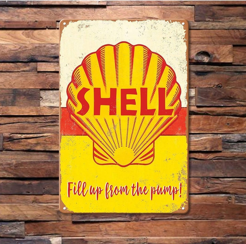 CWEIDP Vintage Metal Tin Signs Retro Garage Signs For Men Wall Decorations Old Car Shop Posters Oil And Gas Station Sign Man Cave Decor 5 Pces 8Ã—12 Inch - Image 3