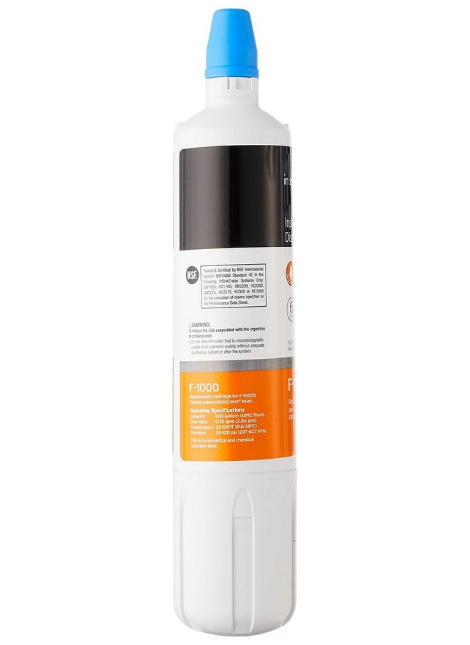 insinkerator InSinkErator F-1000 Standard Instant Hot Dispenser Under-Sink Water Filter Replacement, 1 Count (Pack of 1), White  - Image 2