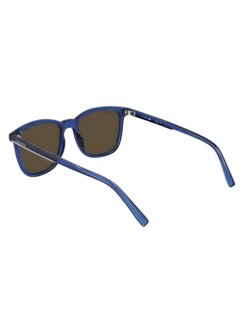 LACOSTE FULL RIM INJECTED INJECTED LACOSTE SUNS L915S 5319 (410) TRANSPARENT BLUE - Image 5
