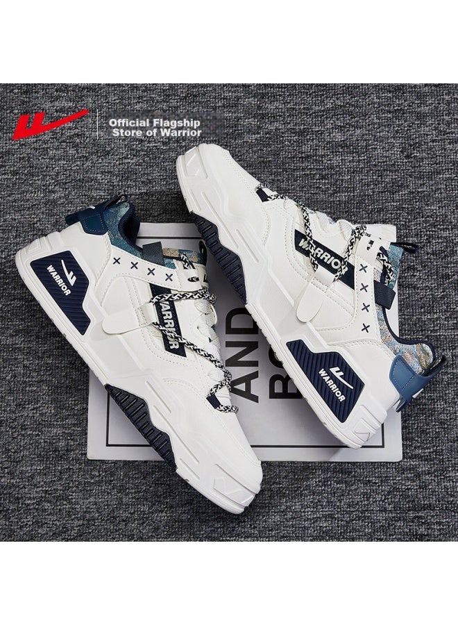 Warrior Official Shoes, Men'S Shoes, National Trend Sports Casual Shoes, Versatile Sports Shoes For Men, Student Shoes, Beige Blue, Size 39 - Image 4