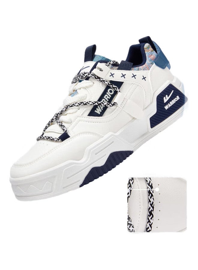 Warrior Official Shoes, Men'S Shoes, National Trend Sports Casual Shoes, Versatile Sports Shoes For Men, Student Shoes, Beige Blue, Size 39 - Image 1