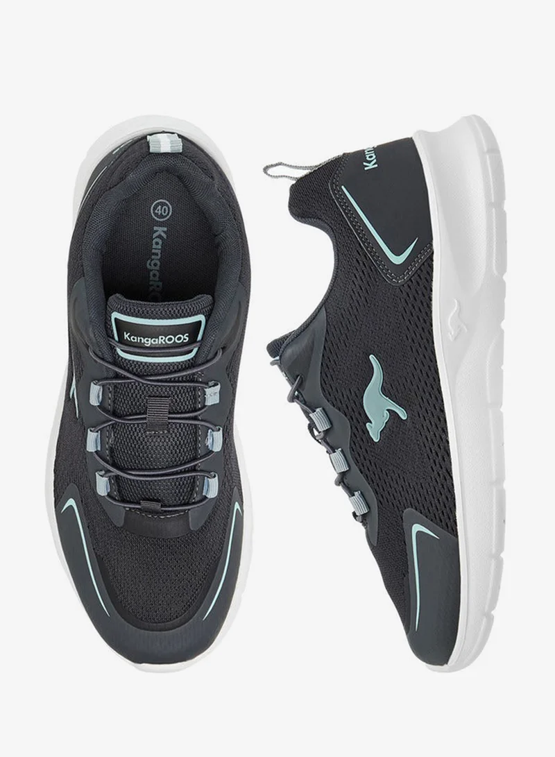 kangaROOS BLACK Women's Panelled Slip-On Sports Shoes for Women | Best Price UAE