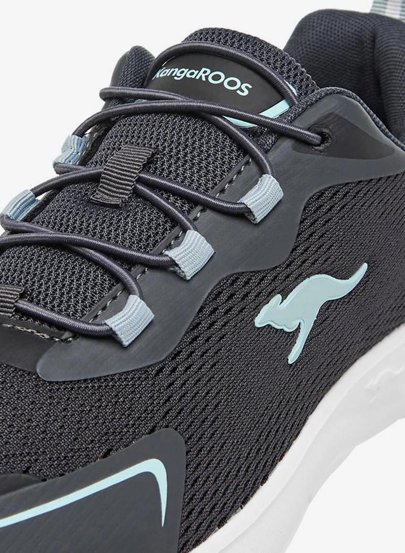 kangaROOS BLACK Women's Panelled Slip-On Sports Shoes for Women | Best Price UAE