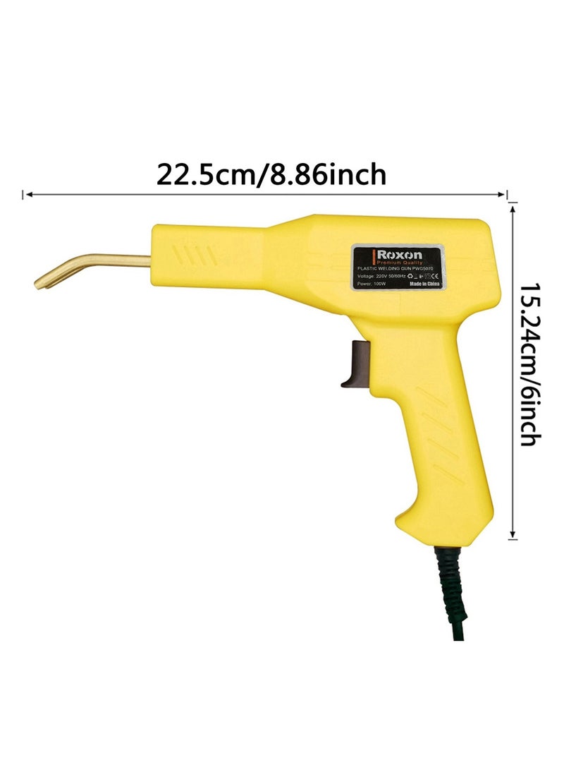 روكسون مسدس لحام بلاستيكي 100 واط آلة لحام دباسة ساخنة طقم إصلاح مصد السيارة 220 فولت 50/60 هرتز ROXON PWG5070 - Image 5