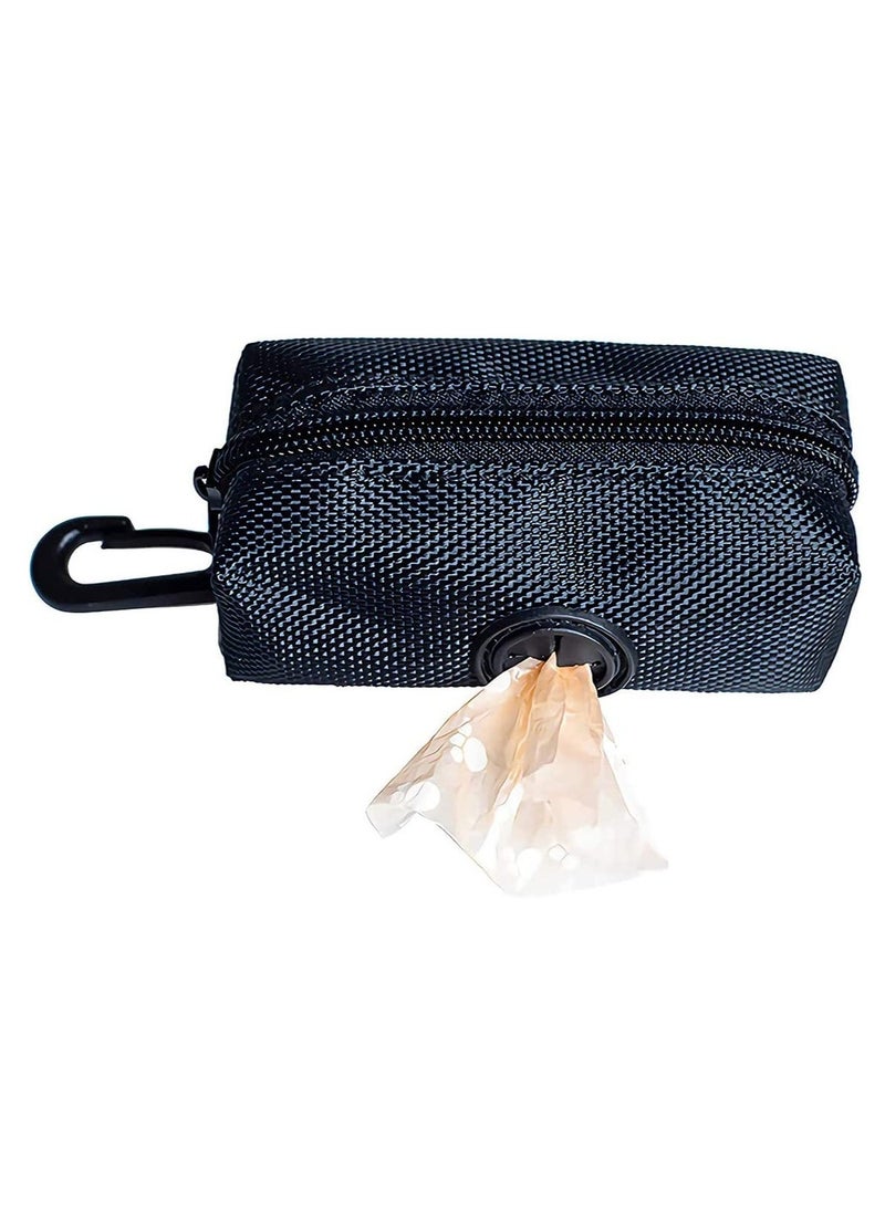 Bag Dispenser Attach to Leash, Fabric Dog Waste Bags, Lightweight and Durable, Smart Solution for Picking Up After Your Dog for Walking, Running or Hiking, Suitable for Any Belt