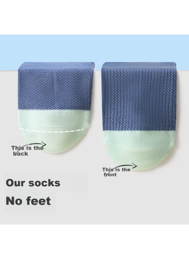 Long time companion Longevity Companion Children's Socks Boys Thin Mesh Breathable Sports Socks For Big Kids Boneless Antibacterial Mid-calf Socks - Image 4