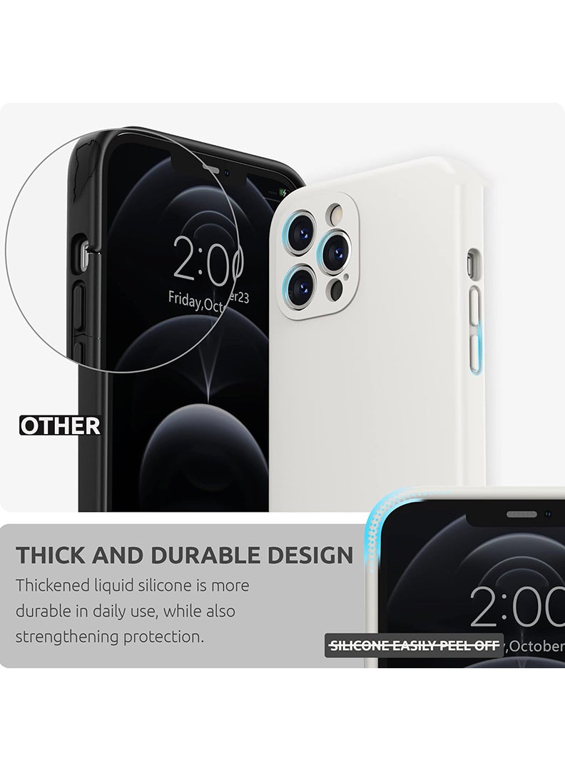 Case Up Compatible with iPhone 13 Pro Max 6.7 Inch Case, Premium Liquid Silicone [Camera Protection] [Soft Anti-Scratch Microfiber Lining] Shockproof Protective Slim Phone Cover for iPhone 13 Pro Max, Stone - Image 5