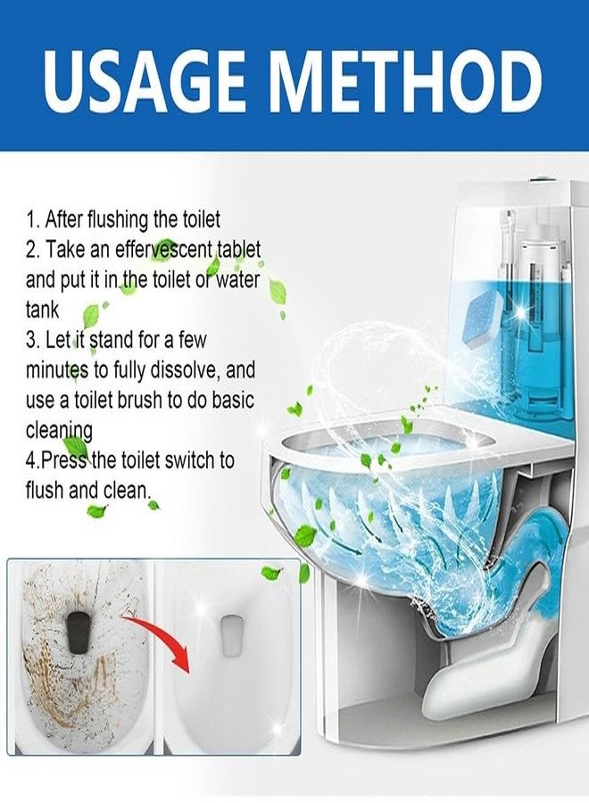 PH BROTHER Toilet Bowl Deodorizer Cleaner Powerful Automatic Flush For Bathroom Cleaning Ball Tablets For Bathroom Toilet Tank Cleaner, Long-Lasting, Fresh Air and No Pungent [Pack of 10] - Image 2