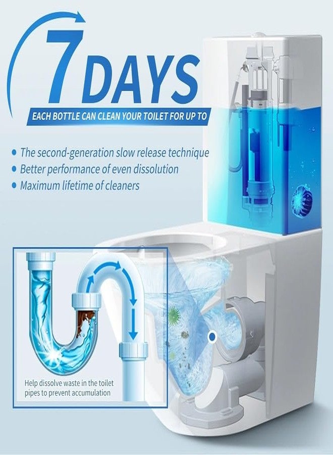 PH BROTHER Toilet Bowl Deodorizer Cleaner Powerful Automatic Flush For Bathroom Cleaning Ball Tablets For Bathroom Toilet Tank Cleaner, Long-Lasting, Fresh Air and No Pungent [Pack of 10] - Image 3
