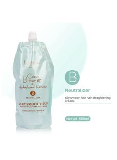 BREMOD Premium Series Cocoa Butter & Hydrolyzed Keratin Hair Straightening Cream Smoothest Frizzy Hair and Makes Hair Silky and Straight 2X500ML(A+B)  - Image 3