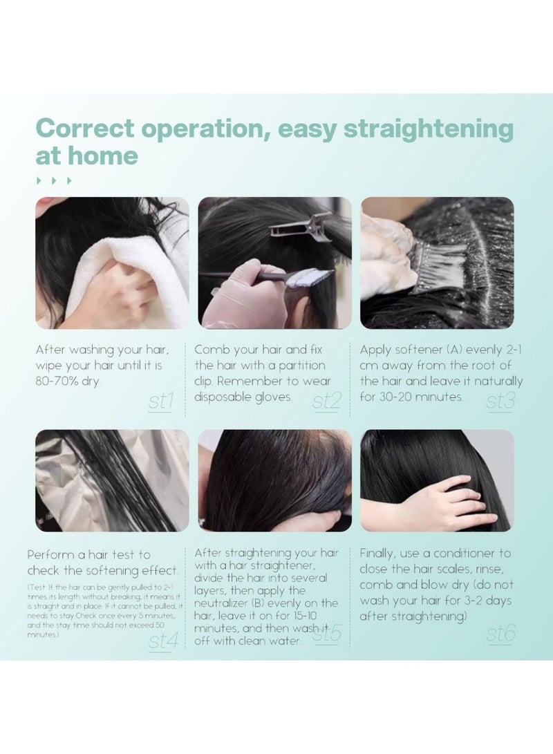 بريمود كريم تمليس الشعر بزبدة الكاكاو والكيراتين المتحلل من السلسلة المتميزة، ناعم للشعر المجعد ويجعل الشعر حريريًا ومستقيمًا 2500 مل (A+B) - Image 5