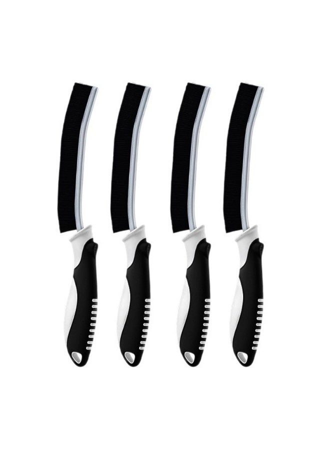 4 قطع فرشاة تنظيف الفجوات فرشاة تنظيف الشقوق للمناطق التي يصعب الوصول إليها في الحمامات وبلاط المطبخ وفتحات النوافذ وما إلى ذلك - Image 1