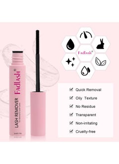 FADLASH Diy Lash Extensions Kit 4 Pcs Lash Bond And Seal & Cluster Lash Glue Remover Fast Removal No Residue And Eyelash Tweezers Waterproof Lash Cluster Glue For Self Application At Home  - Image 3
