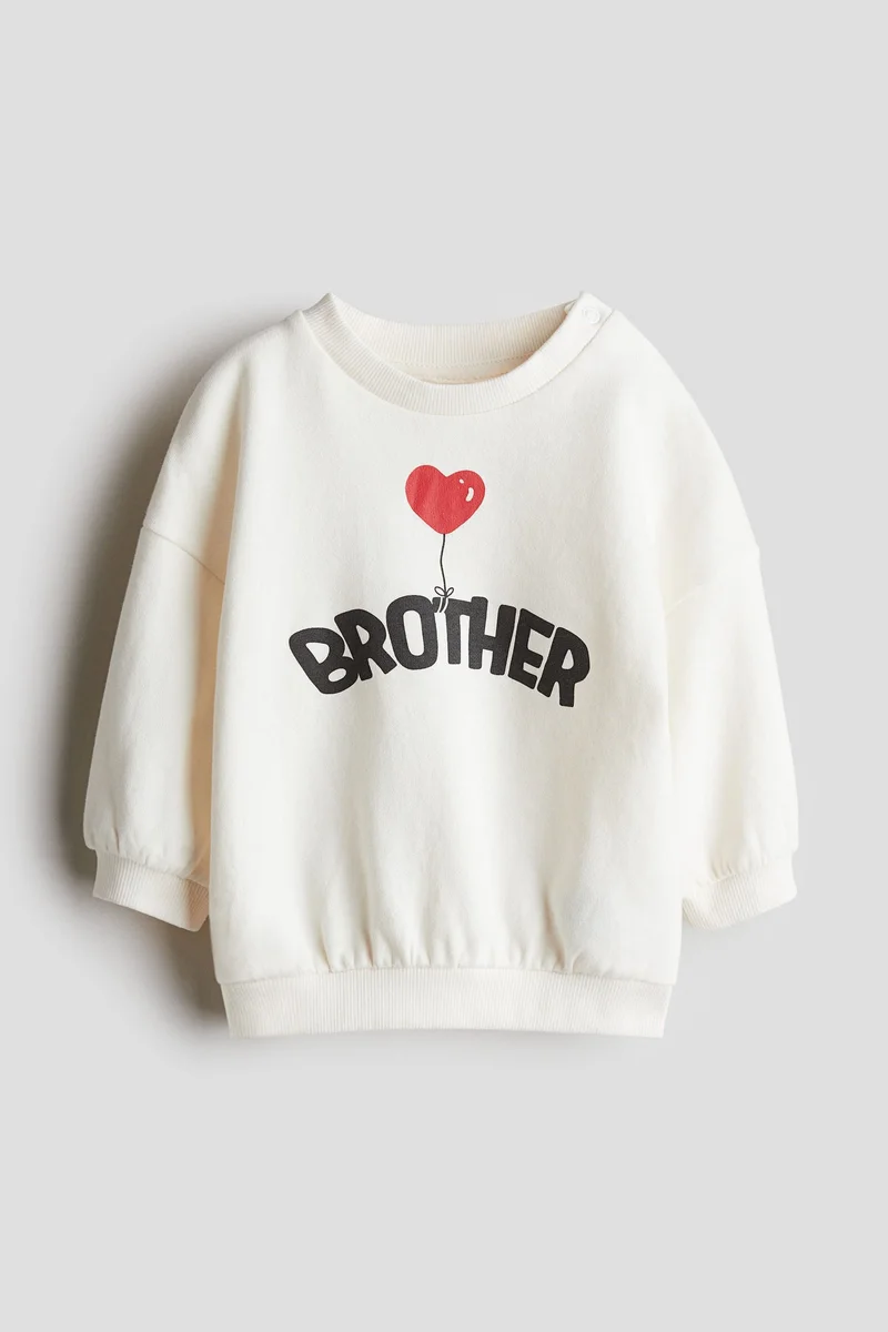 اتش اند ام Print-motif sweatshirt